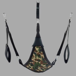 Trigonale sling voor fisting - complete set van camouflage canvas