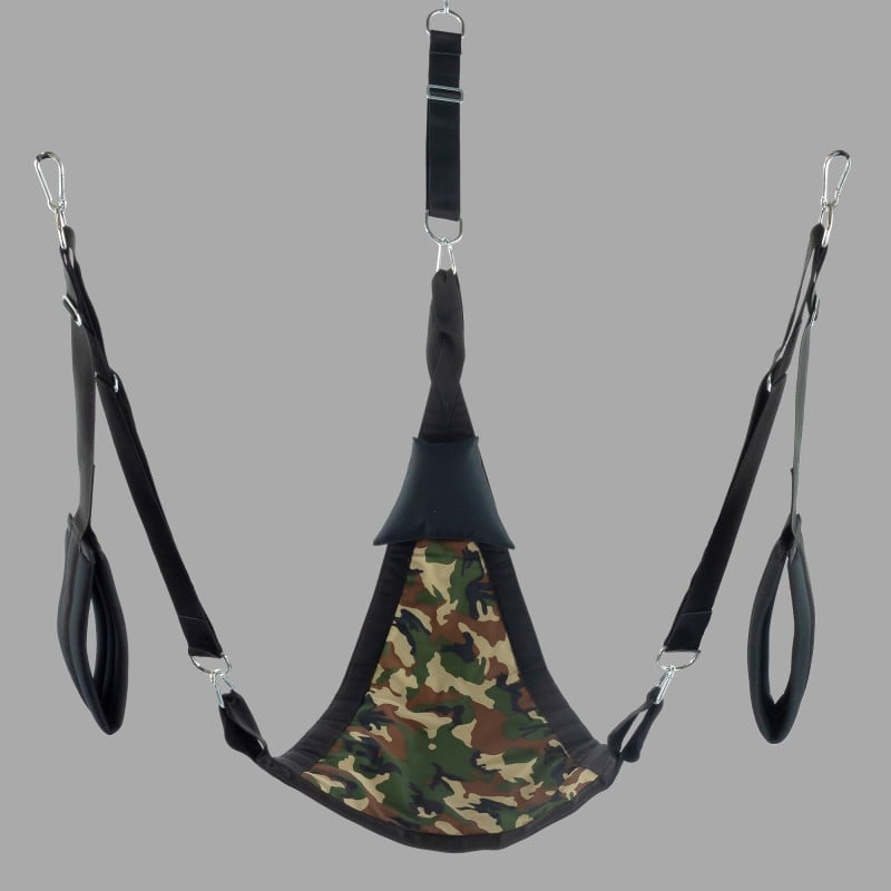 Sling trigonal pour fisting - set complet en toile camouflage