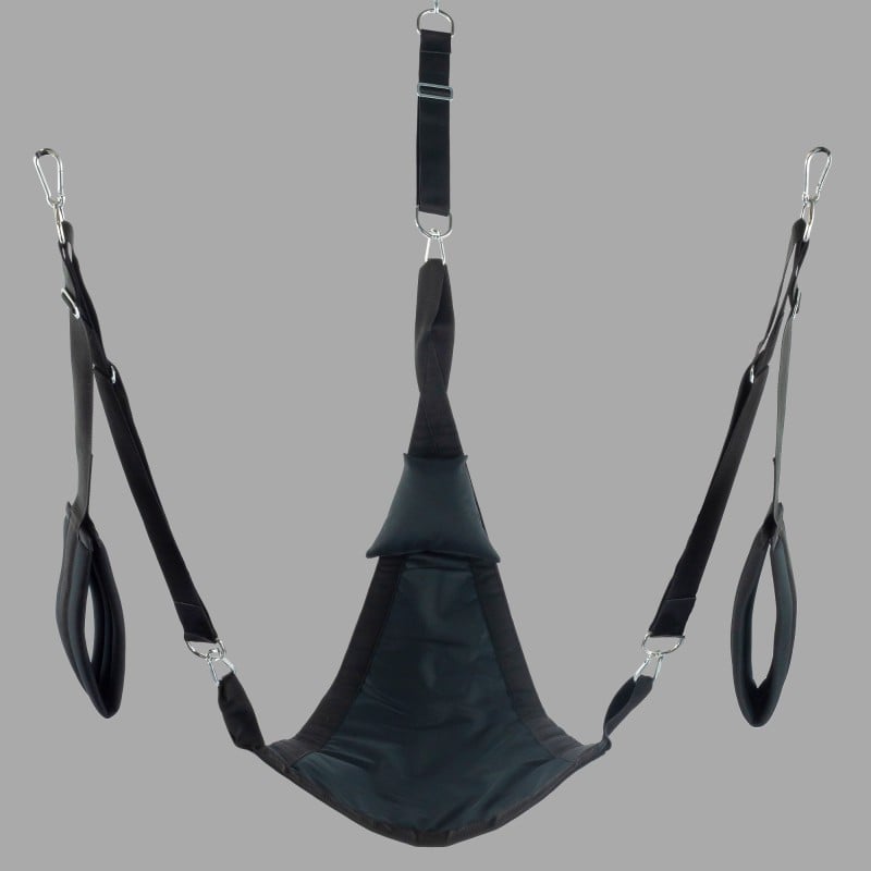 Sling trigonal pour le fisting - set complet en toile noire