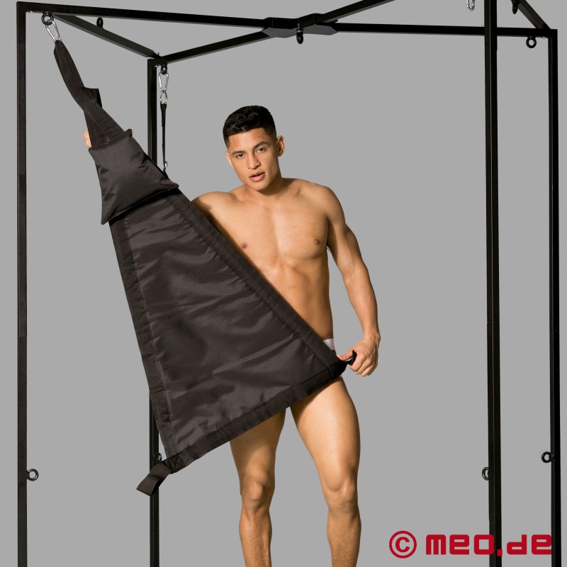 Trigonális sling fistinghez - teljes készlet fekete vászonból készült - 1