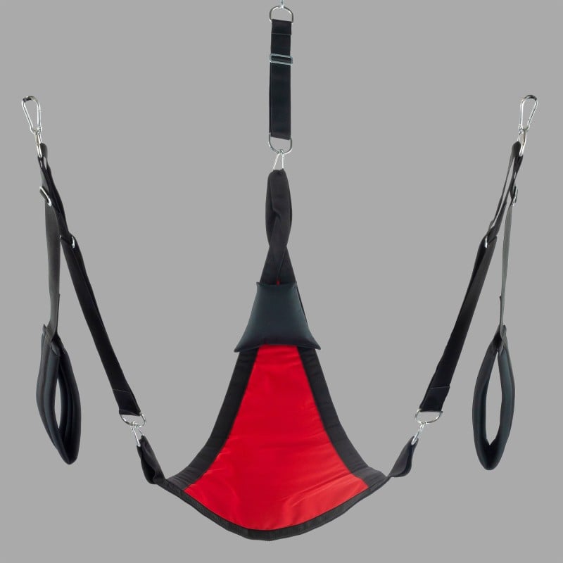 Sling trigonal pour le fisting - set complet en toile rouge