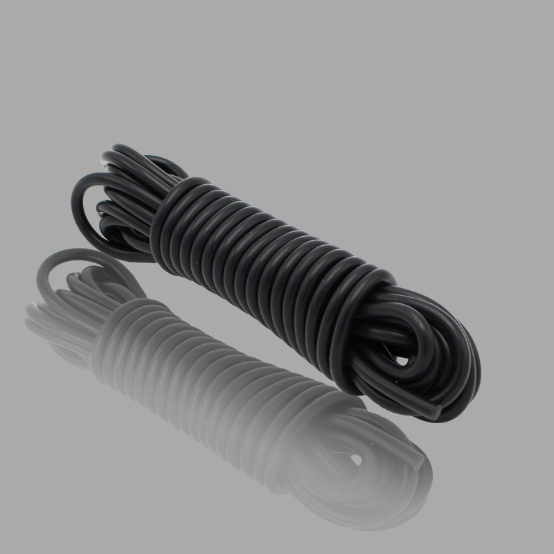 Black silicone bondage rope