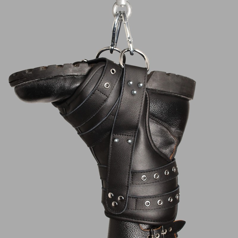 Set of 2 Deluxe Leather Suspension Ankle Restraints