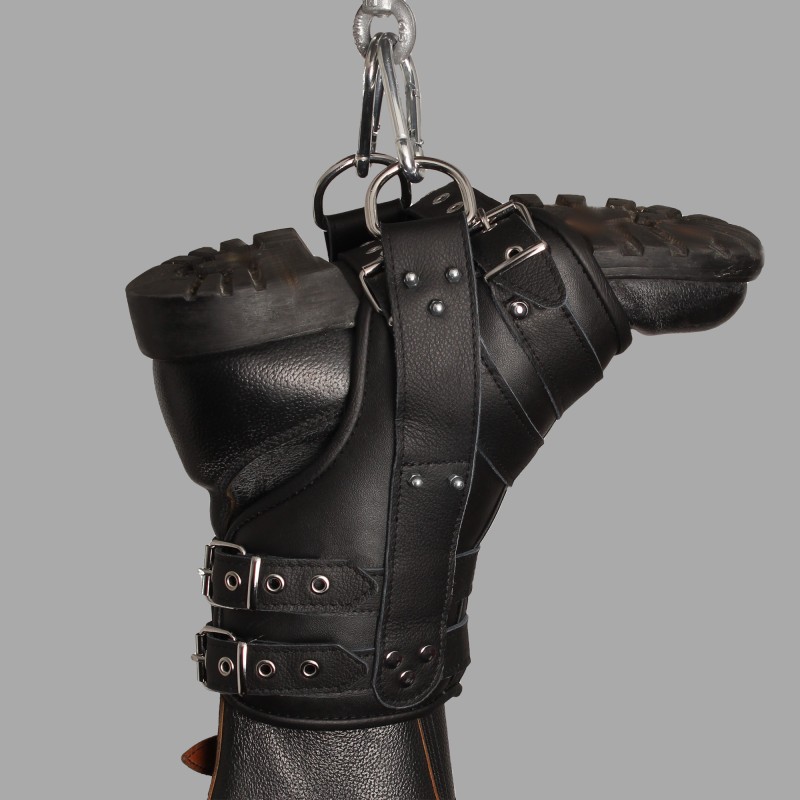 Set of 2 Deluxe Leather Suspension Ankle Restraints