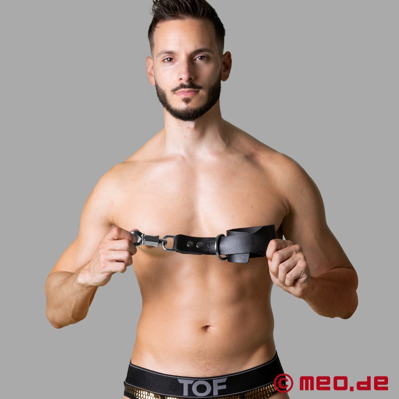 Paanikavastaste haakekonksudega nahast käerauad - 6