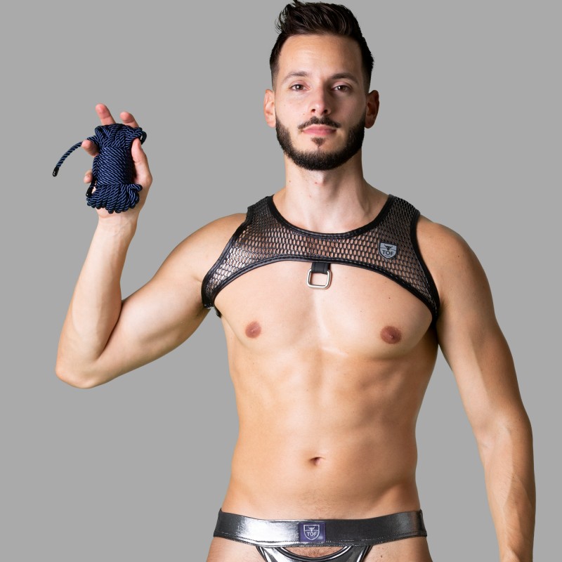Luxe bondage touw in blauw - BDSM Couture serie - 1