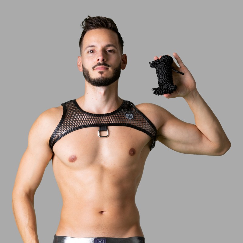 Веревка для бондажа класса люкс в черном цвете - серия БДСМ Couture - 2