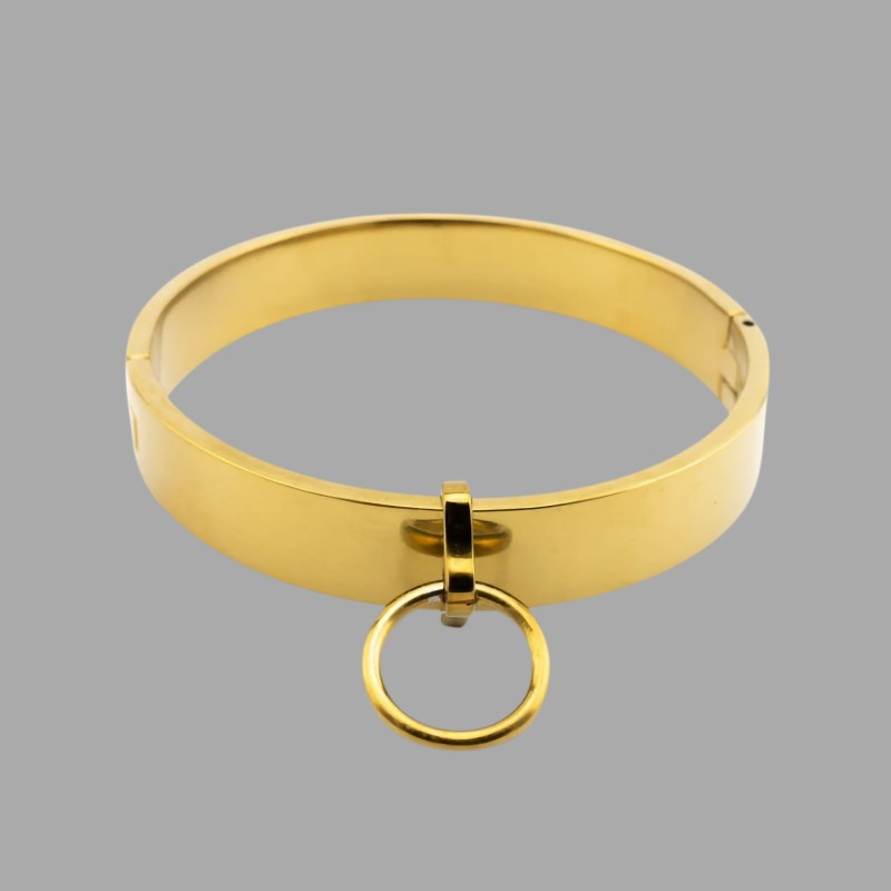 Golden bondage collar of the O - 2