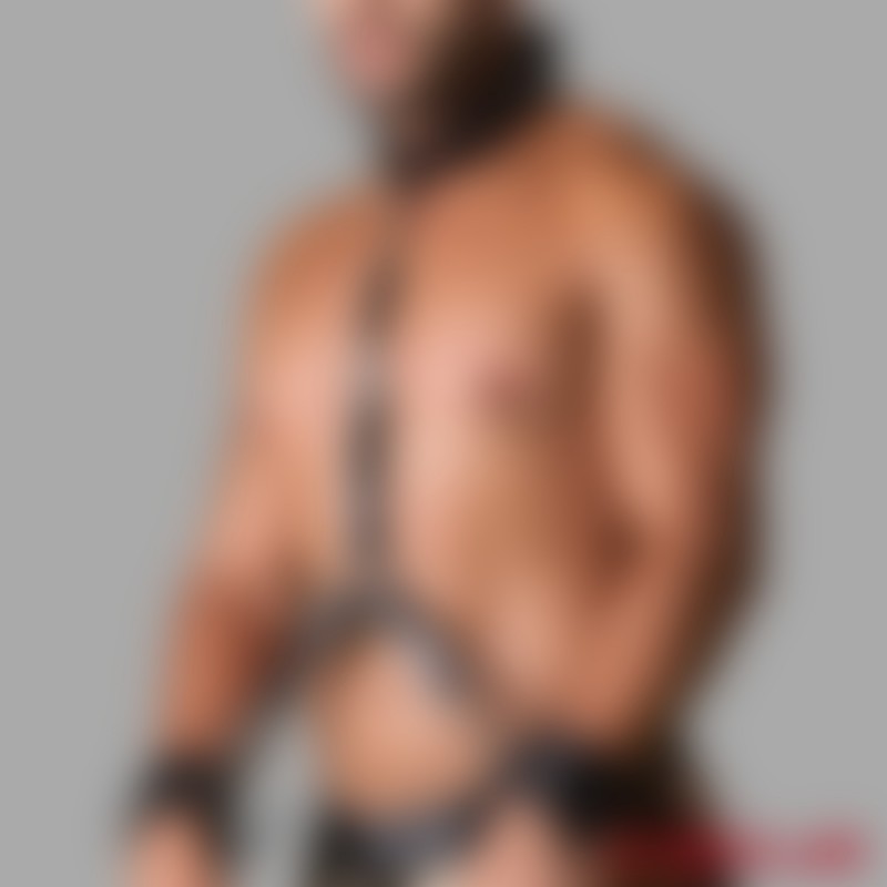 Conector de 3 pontos ajustável em couro - Venezia Bondage Collection - 2