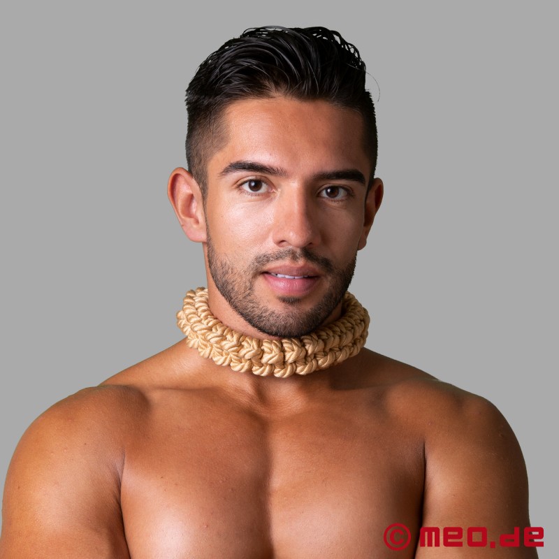 Collier Shibari en corde tressée