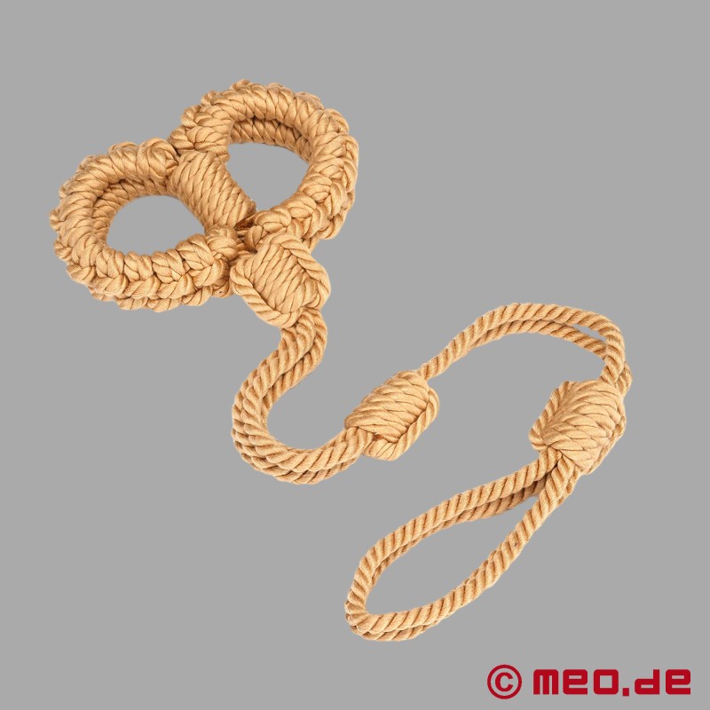 Shibari Bondage Wrist Cuffs and Lead - 2