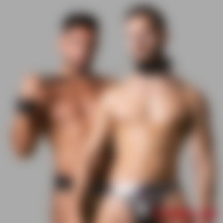 BDSM Halsband aus Ziegenleder mit Leine - FAUBOURG - Thumbnail