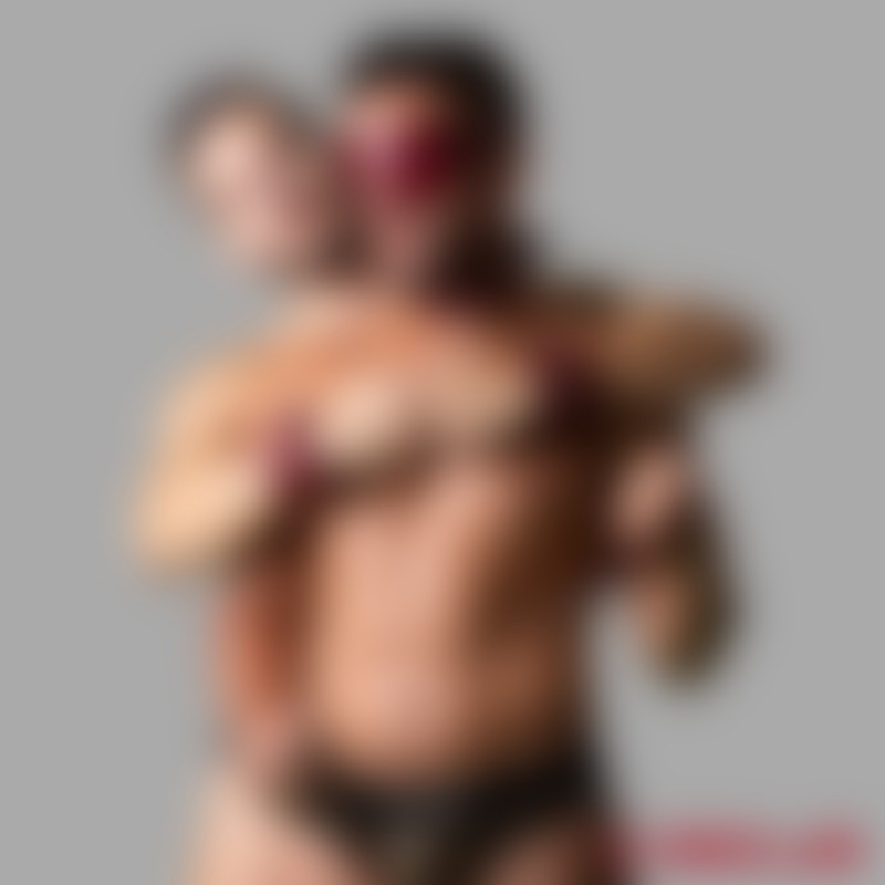 BDSM 目隠し De Luxe レザー製, ボルドー, パッド付 - NOBLESSE - 5