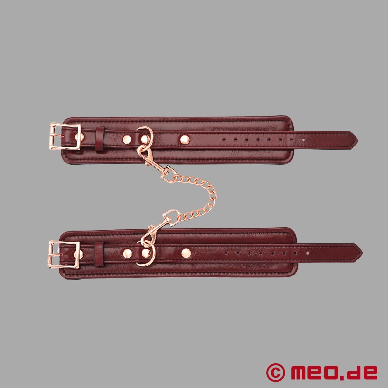 Lyxiga fotbojor, bordeauxfärgade, vadderade - NOBLESSE - 4