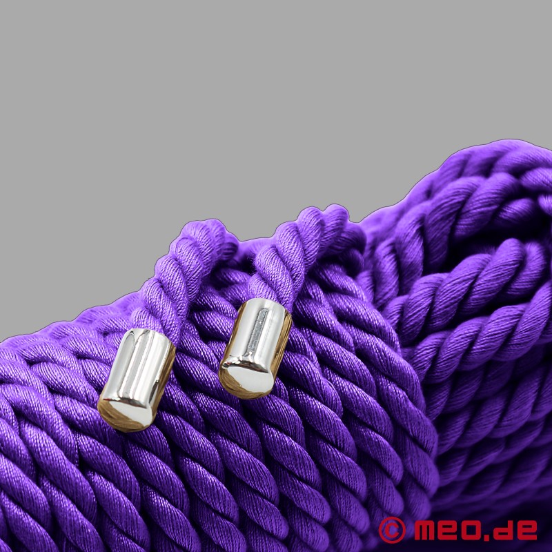 Corda de bondage de algodão roxo - corda profissional BDSM - roxo