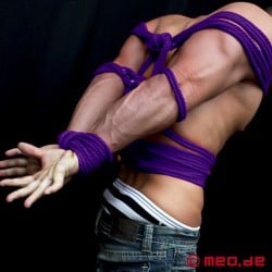 Purple cotton bondage rope – BDSM pro rope in purple