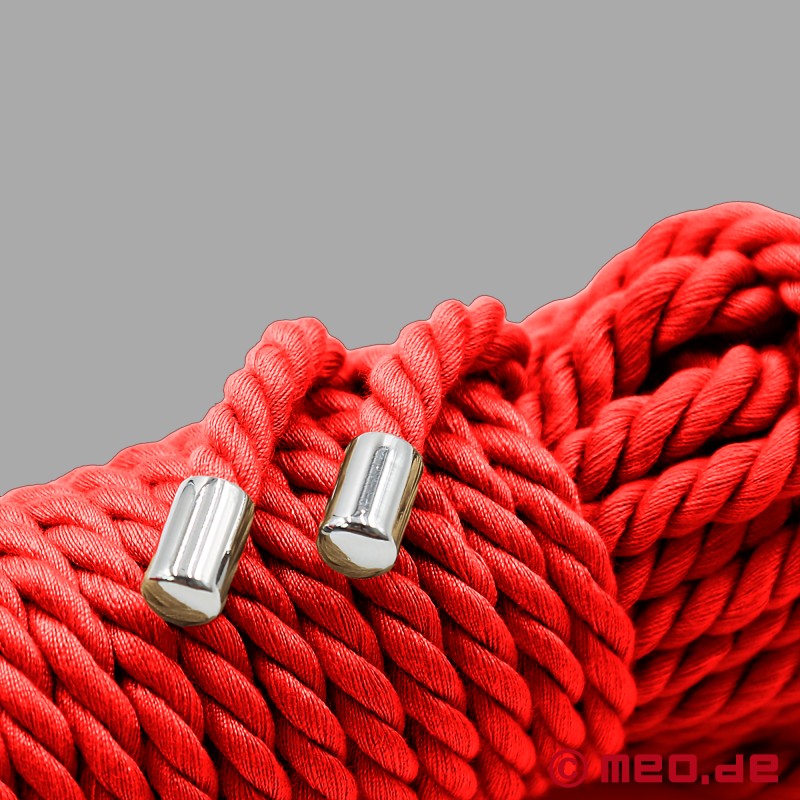 Rood katoenen bondage touw - professioneel BDSM touw - rood - 3