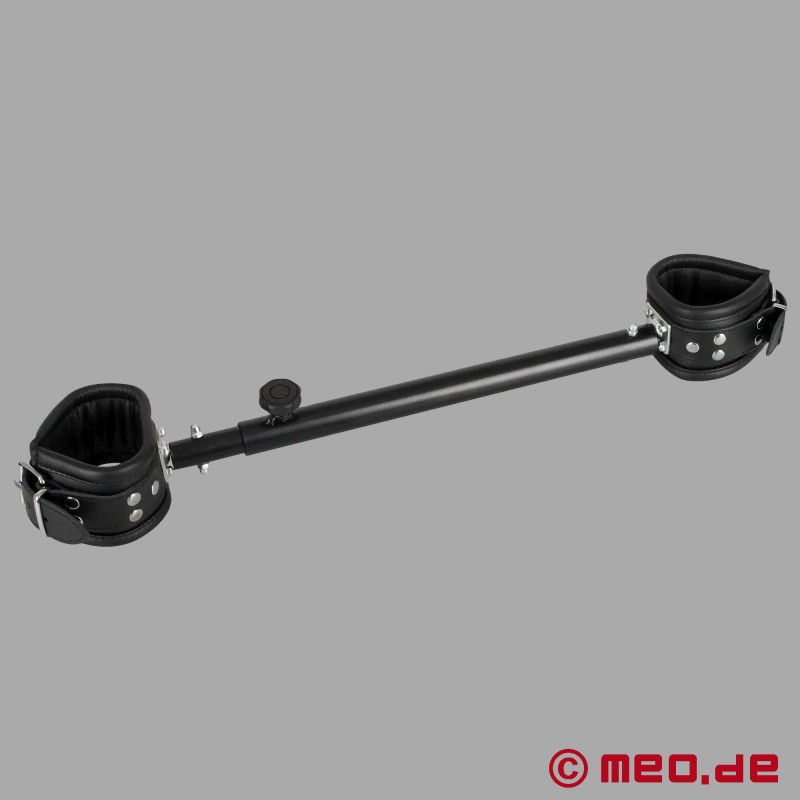 Verstelbare BDSM-spreidstang met leren boeien - 4