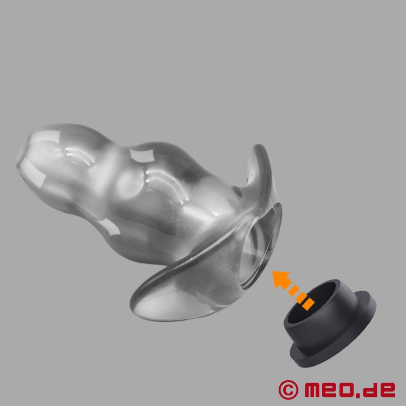 Tunnel Anal Plug - FuckSlut™ 2.0 - Butt Plug mit Verschlussstopfen - 6