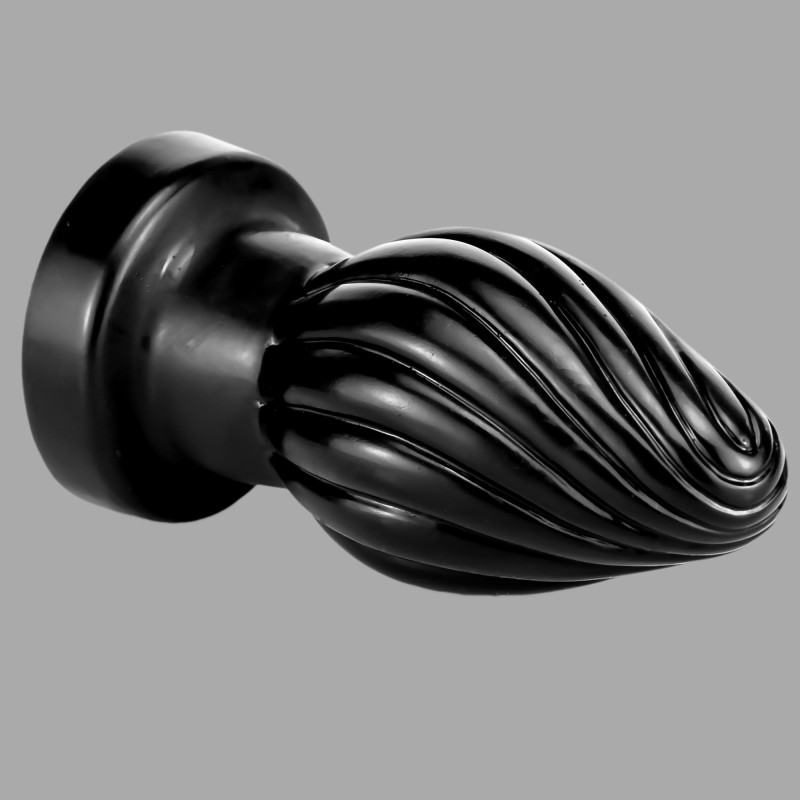 Butt plug i silikon - spiralkon - 4