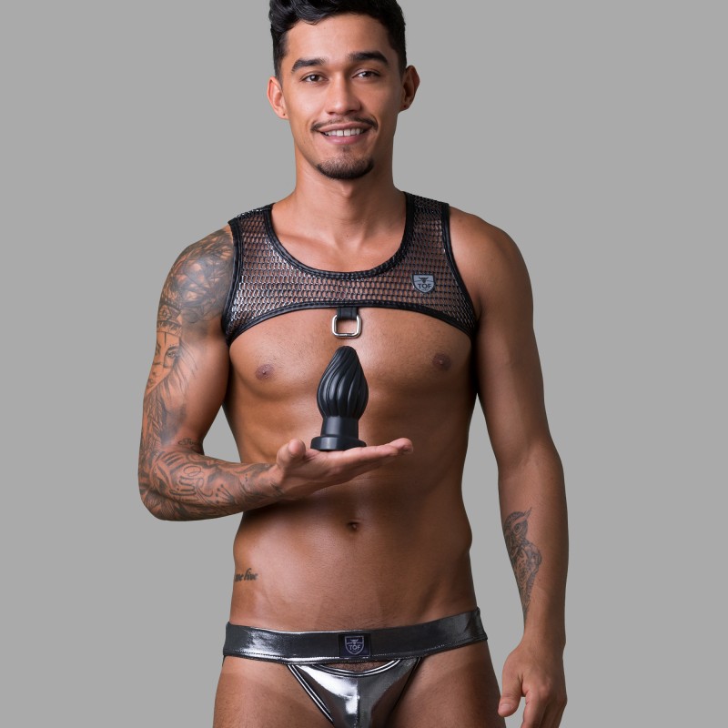 Silikon buttplug - spiralformet kjegle - 5