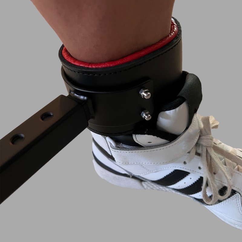 BDSM roztahovací tyč s pouty z kůže - 7