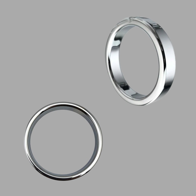 De Luxe Stainless Steel Cock Ring - 3