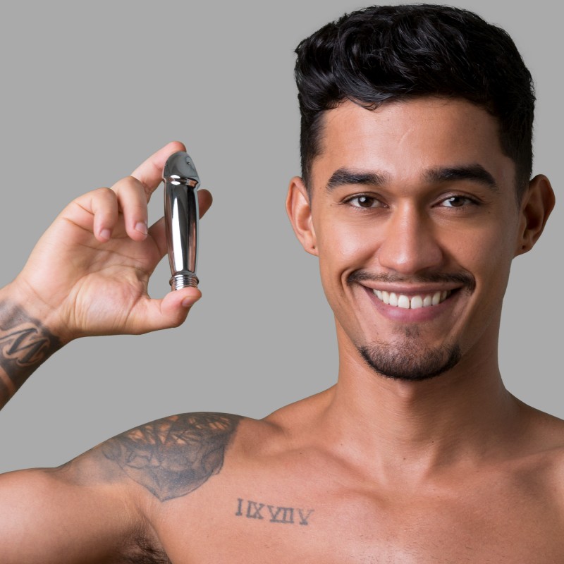 SteelGlide™ de MEO® - Ducha anal de metal - 4