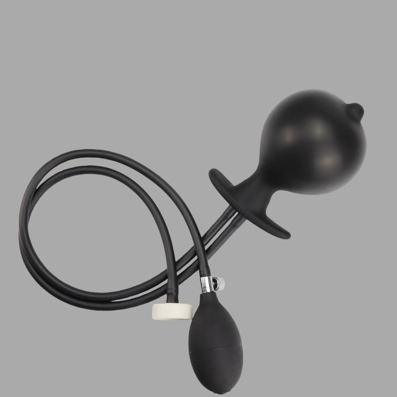 Plug anal hinchable con enema