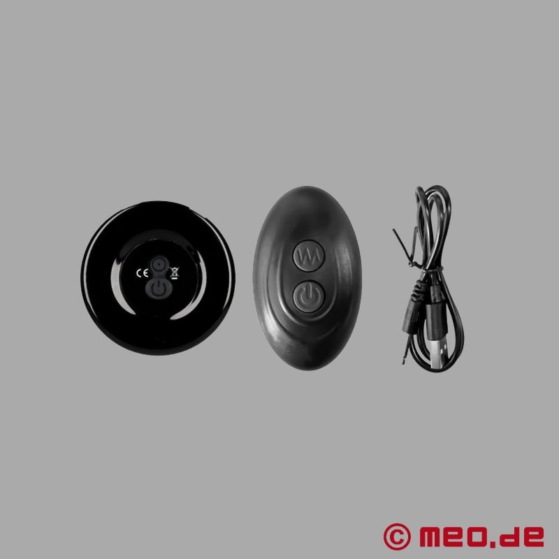 Glass anal plug ANALGEDDON II ® with vibration