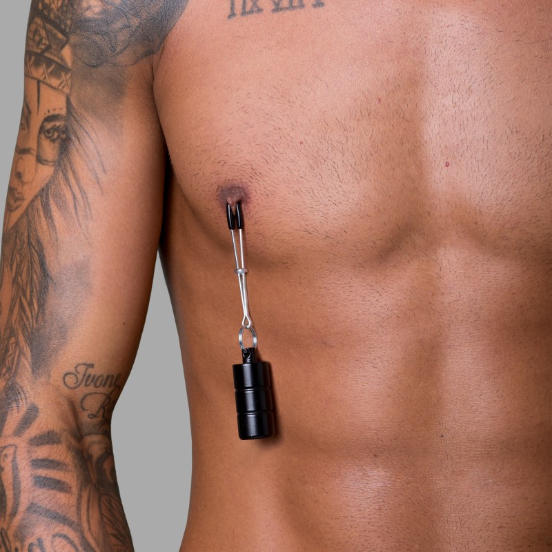 BDSM Nipple Clamps with Weights - 3