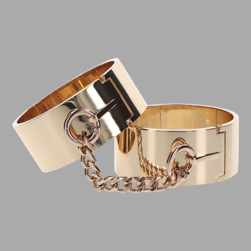 Lüks metal el kelepçesi, altın - 2