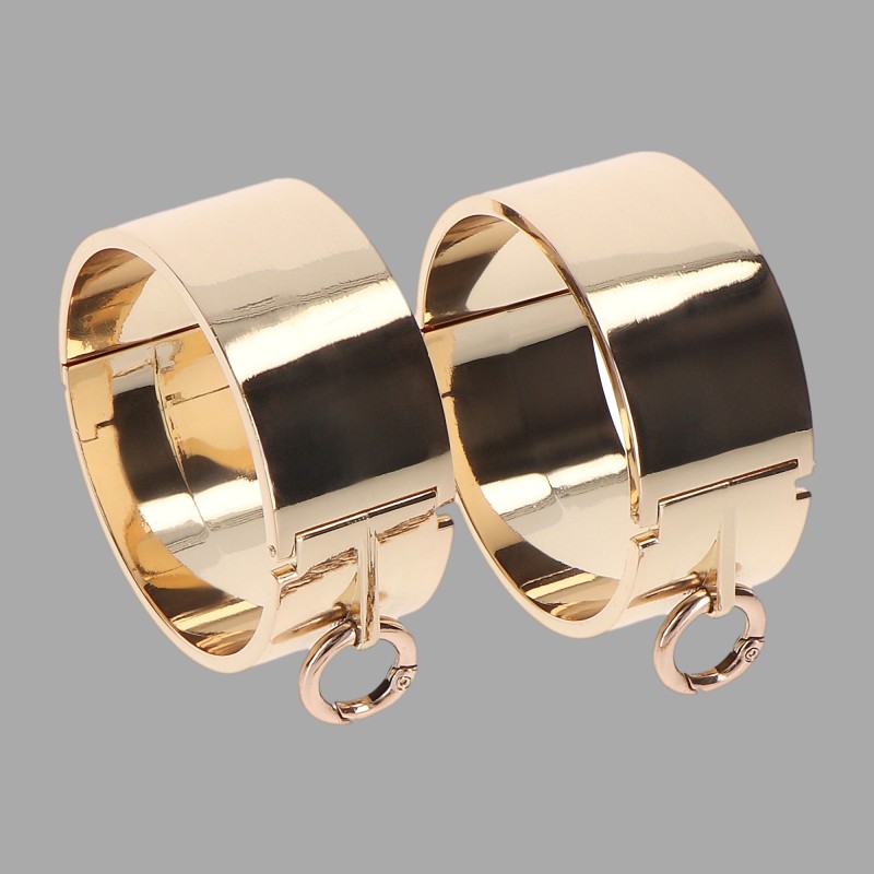 Lüks metal el kelepçesi, altın - 4