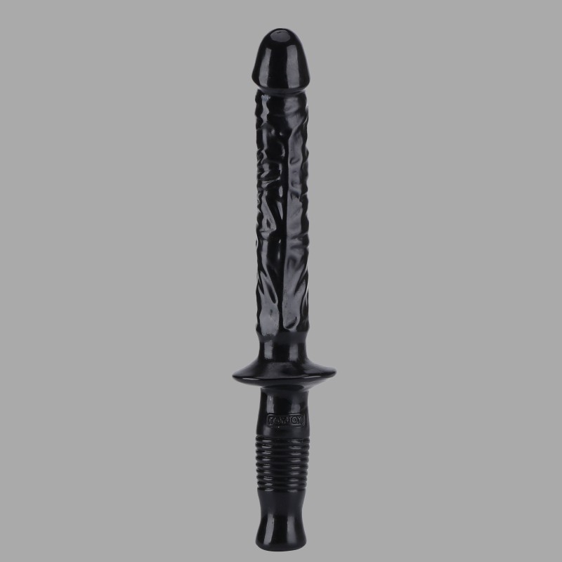 The Manhandler - Svart dildo med handtag - 3