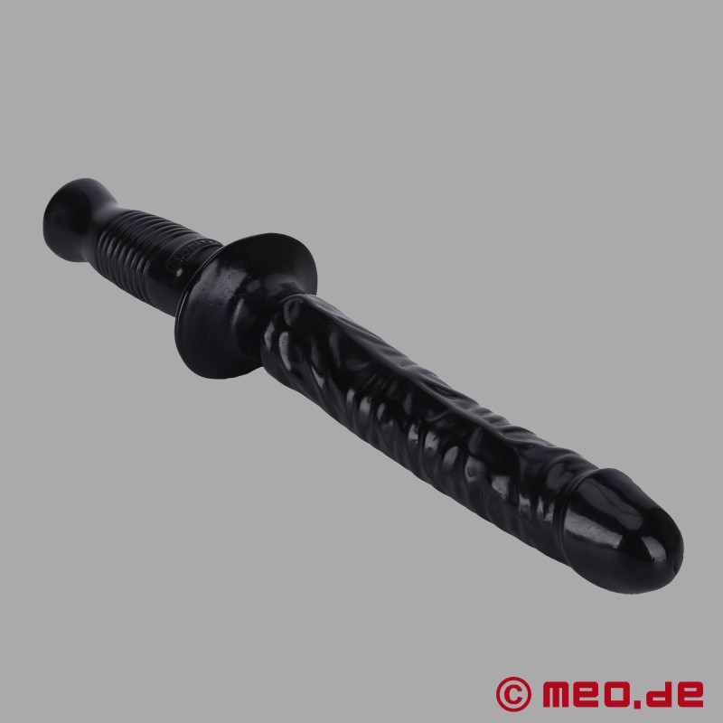 The Manhandler - Black Dildo with Handle