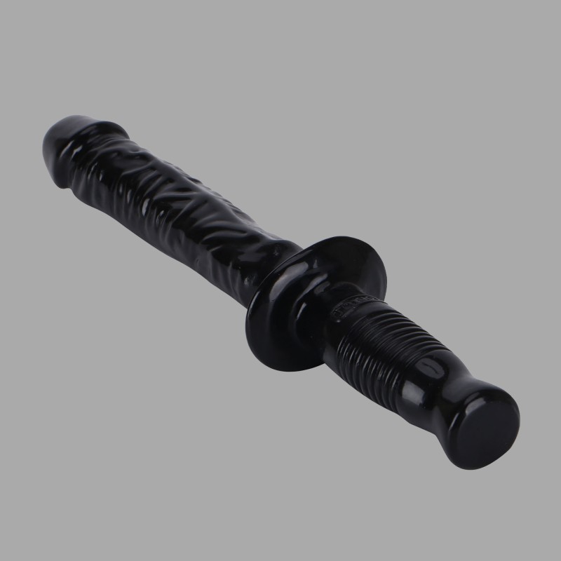 The Manhandler - Black Dildo with Handle - 5
