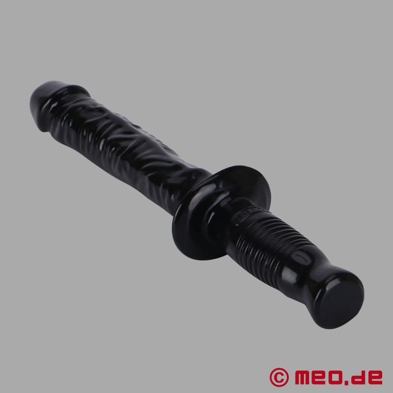 The Manhandler - Black Dildo with Handle