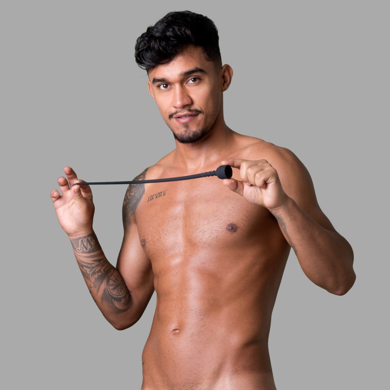 Long Silicone Penis Plug with Suction Cup - 3