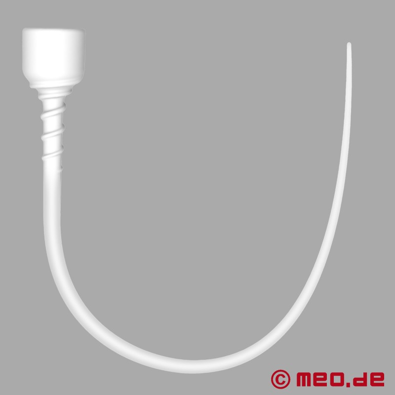 Plug peniano longo de silicone com ventosa 