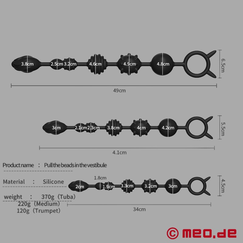 Analkugeln aus Silikon - AlphaMale