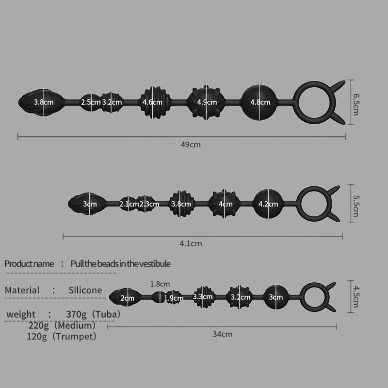 Bolas anais de silicone - Alphamale - 10