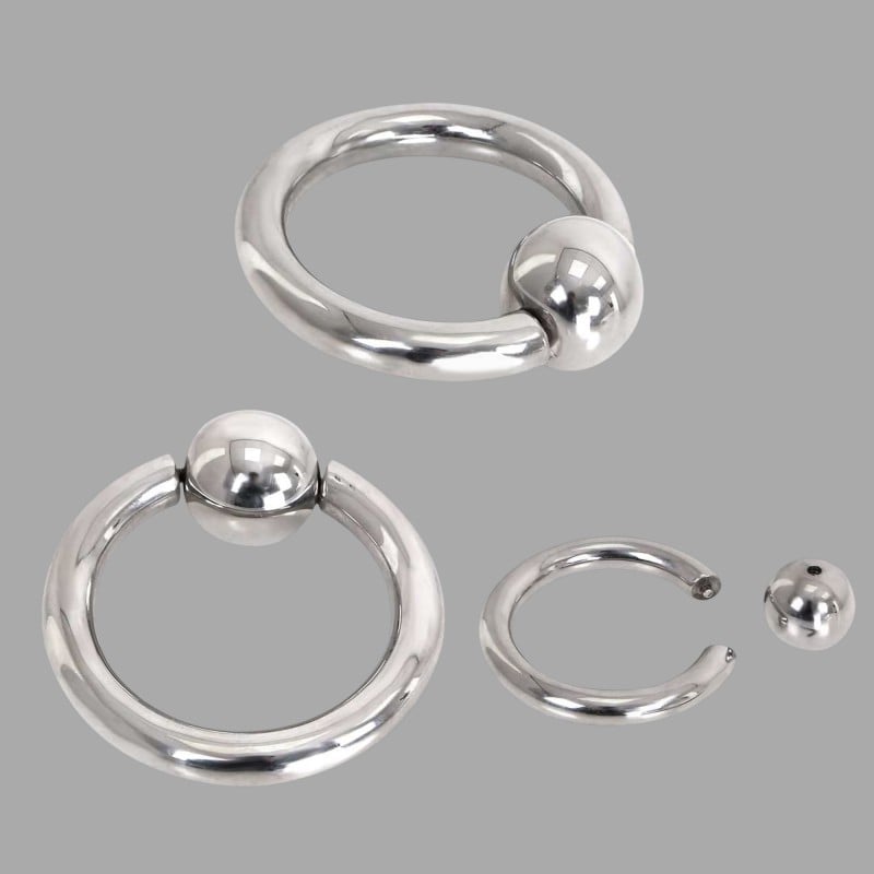 Bull Cock Ring - Stainless Steel Cock Ring with Ball