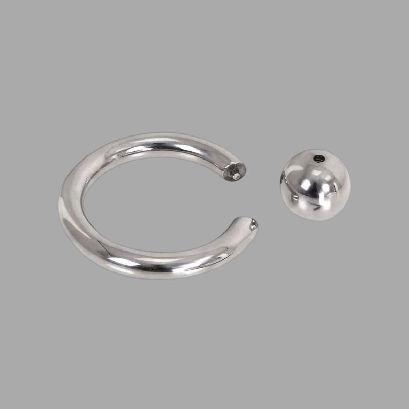 Bull Cock Ring - Anello per il pene in acciaio inox con pallina