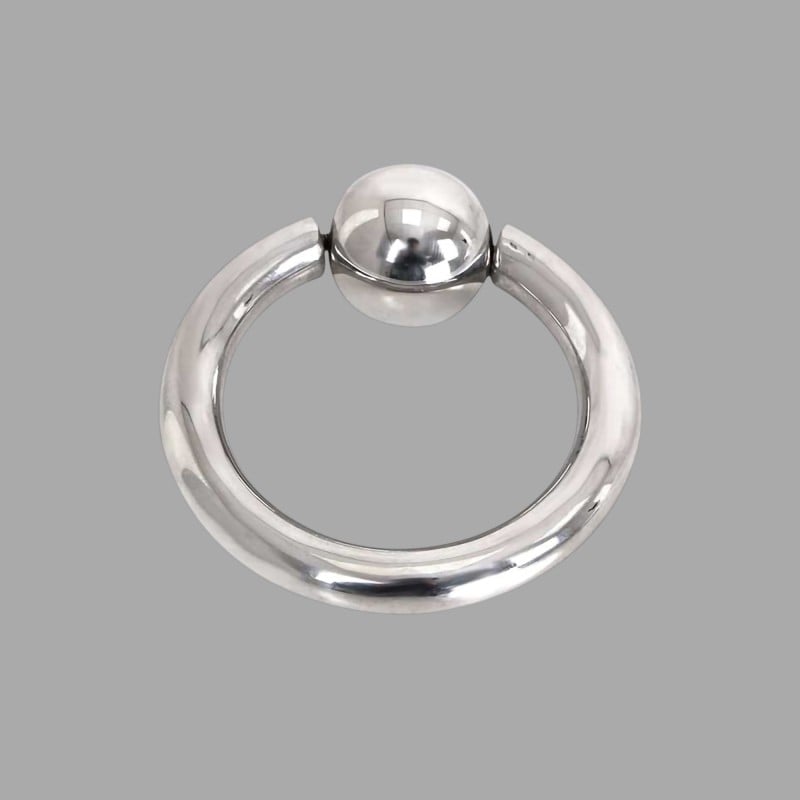 Bull Cock Ring - Stainless Steel Cock Ring with Ball