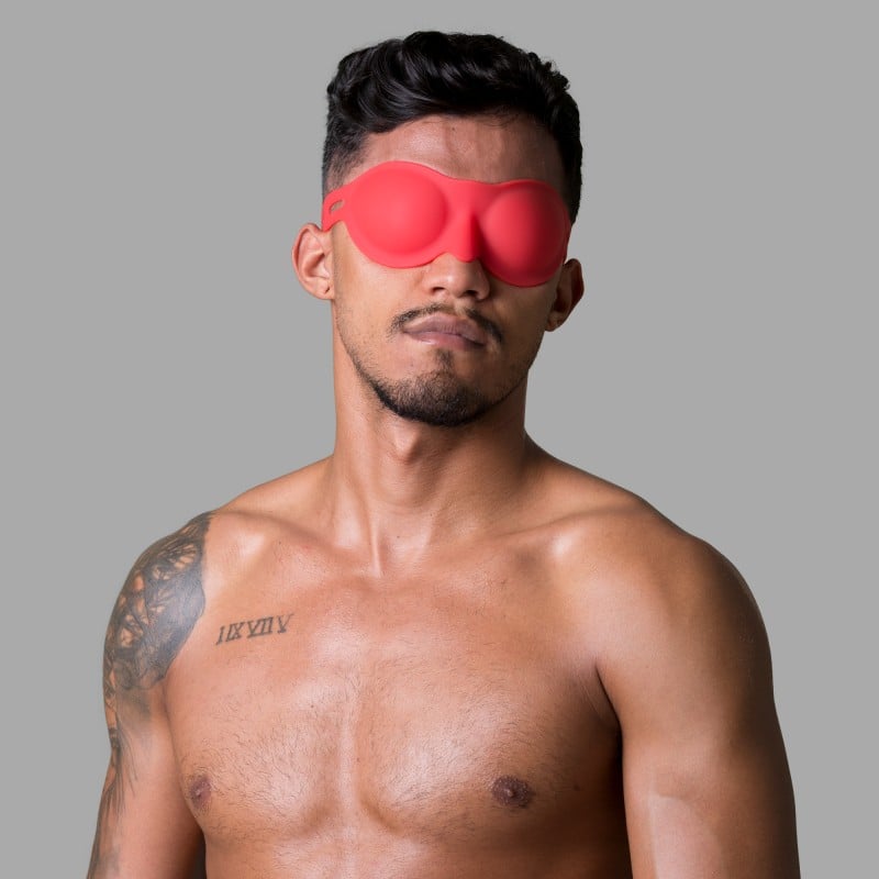 Máscara de olhos de silicone BDSM