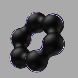 AlphaMale® Star Fucker Cock Ring laget av flytende silikon - Thumbnail