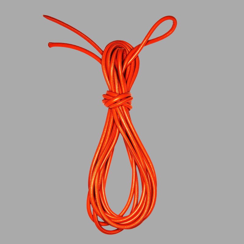 Corda de bondage em pele Shibari - laranja