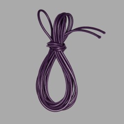 Lina do wiązania Shibari ze skóry - fioletowa - Thumbnail