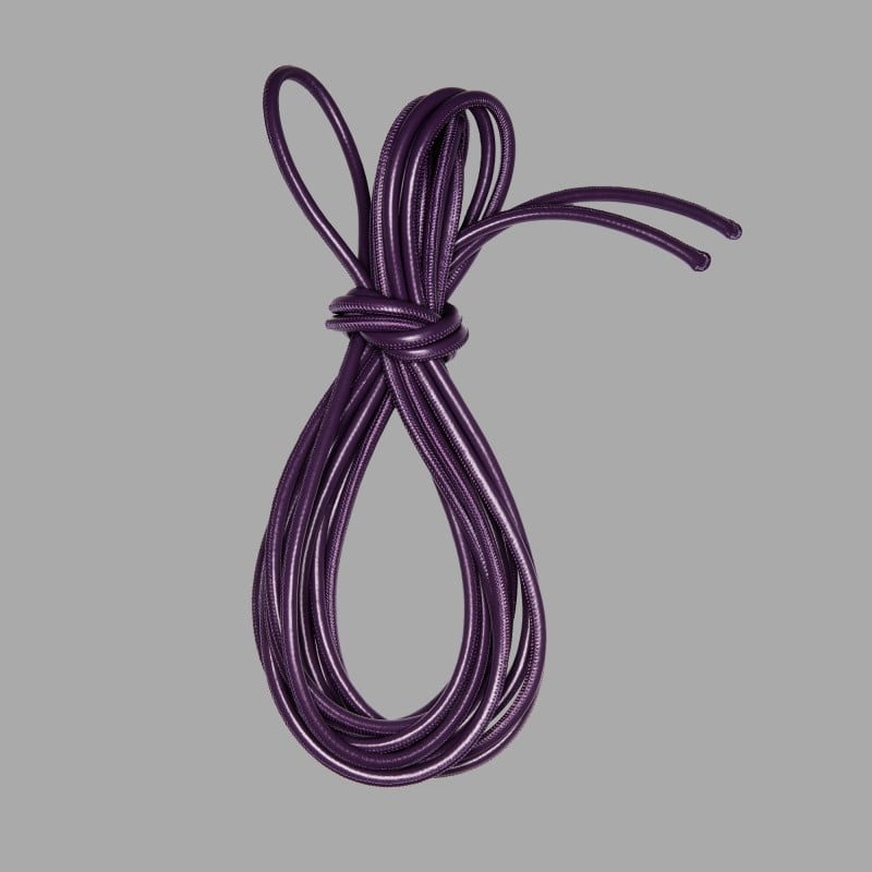 Cuerda de cuero para bondage Shibari - morada