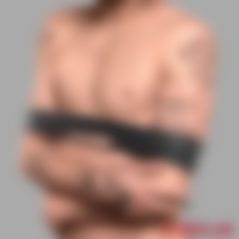 Frânghie Shibari din piele pentru bondage - negru - 1